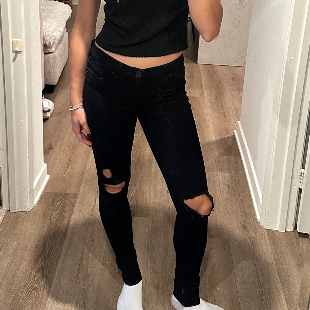 Hudson skinny distressed jeans